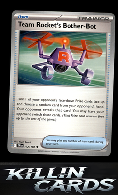 Team Rocket's Bother-Bot 172/182 Pokemon Uncommon SV10: Destined Rivals Card NM