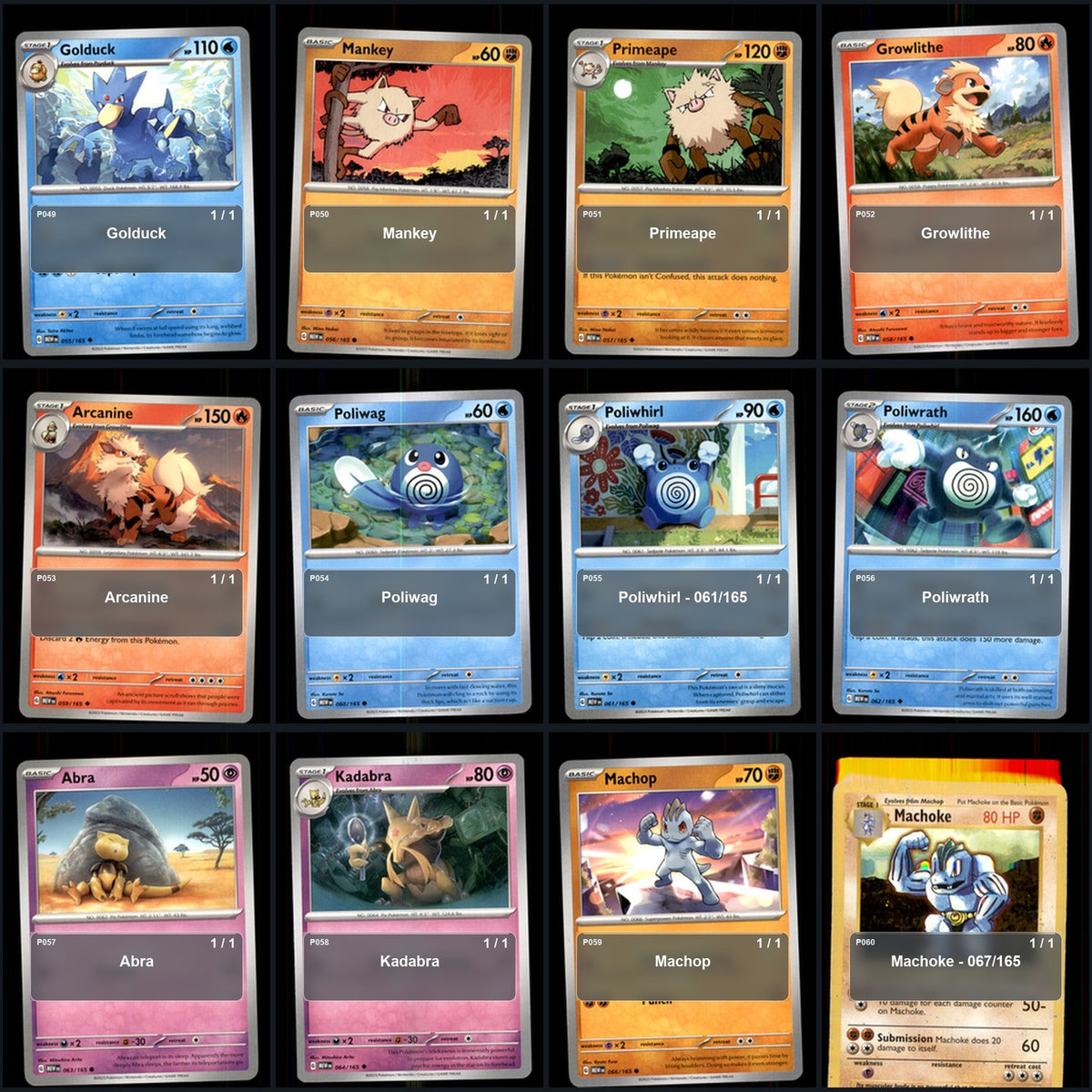 Pokemon TCG SV: Scarlet & Violet 151 C/UC/R Standard Set 151 Cards