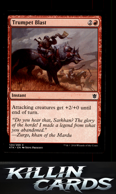 Trumpet Blast 124 Magic C Khans of Tarkir Card NM
