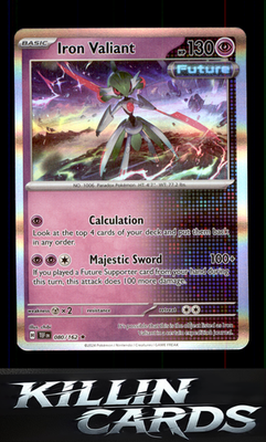 Iron Valiant - 080/162 080/162 Pokemon Rare SV05: Temporal Forces Card NM