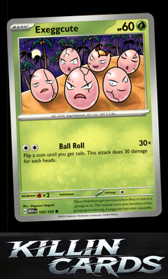 Exeggcute 102/165 Pokemon Common SV: Scarlet & Violet 151 Card NM