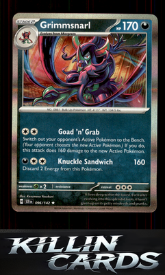 Grimmsnarl 096/142 Pokemon Rare SV07: Stellar Crown Card NM