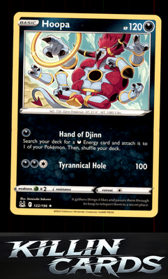 Hoopa 122/196 Pokemon Rare SWSH11: Lost Origin Card NM