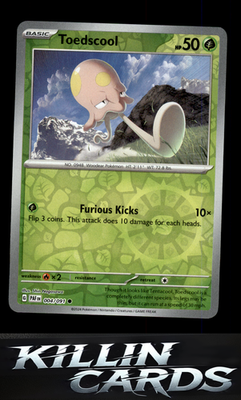 Reverse Holofoil Toedscool - 004/091 004/091 Pokemon Common SV: Paldean Fates Ca