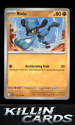 Riolu 112/217 Pokemon Common ME: Ascended Heroes Card NM