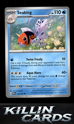 Reverse Holofoil Seaking 119/165 Pokemon Uncommon SV: Scarlet & Violet 151 Card