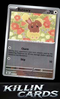 Reverse Holofoil Buneary 107/132 Pokemon Common ME01: Mega Evolution Card NM