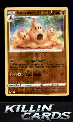 Reverse Holofoil Palossand 100/195 Pokemon Uncommon SWSH12: Silver Tempest Card