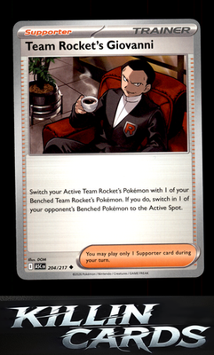 Team Rocket's Giovanni 204/217 Pokemon Uncommon ME: Ascended Heroes Card NM