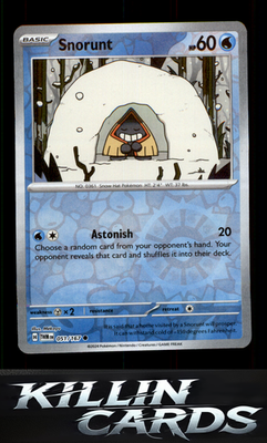 Reverse Holofoil Snorunt 051/167 Pokemon Common SV06: Twilight Masquerade Card N