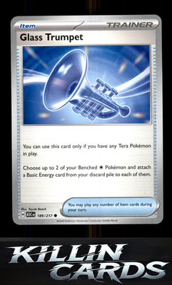 Glass Trumpet - 189/217 189/217 Pokemon Common ME: Ascended Heroes Card NM