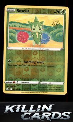 Reverse Holofoil Roselia 014/196 Pokemon Common SWSH11: Lost Origin Card NM