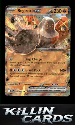 Regirock ex - 101/182 101/182 Pokemon Double Rare SV10: Destined Rivals Card NM