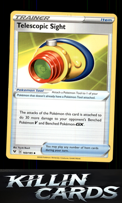Telescopic Sight 160/185 Pokemon Uncommon SWSH04: Vivid Voltage Card NM