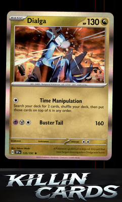Dialga 135/191 Pokemon Rare SV08: Surging Sparks Card NM