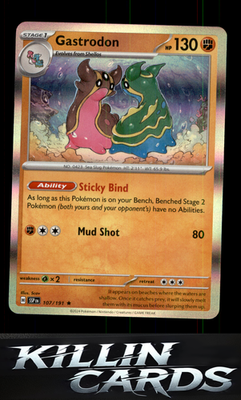 Gastrodon 107/191 Pokemon Rare SV08: Surging Sparks Card NM