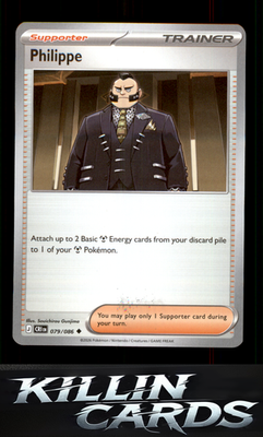 Philippe - 079/086 079/086 Pokemon Uncommon ME04: Chaos Rising Card NM