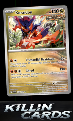 Koraidon 119/162 Pokemon Rare SV05: Temporal Forces Card NM