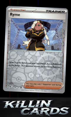Reverse Holofoil Ryme 194/197 Pokemon Common SV03: Obsidian Flames Card NM