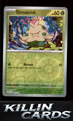 Reverse Holofoil Shroomish 003/198 Pokemon Common SV01: Scarlet & Violet Base Se