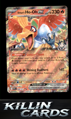 Ethan's Ho-Oh ex 026/217 Pokemon Double Rare ME: Ascended Heroes Card NM
