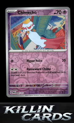 Reverse Holofoil Chimecho - 085/167 085/167 Pokemon Common SV06: Twilight Masque