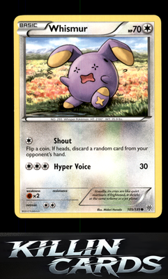 Whismur 105/135 Pokemon Common Plasma Storm Card NM