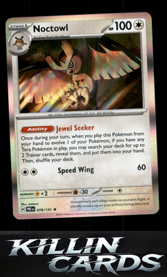 Noctowl 078/131 Pokemon Rare SV: Prismatic Evolutions Card NM