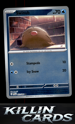 Reverse Holofoil Swinub 023/094 Pokemon Common ME02: Phantasmal Flames Card NM
