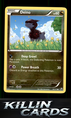 Deino 97/113 Pokemon Common Legendary Treasures Card NM