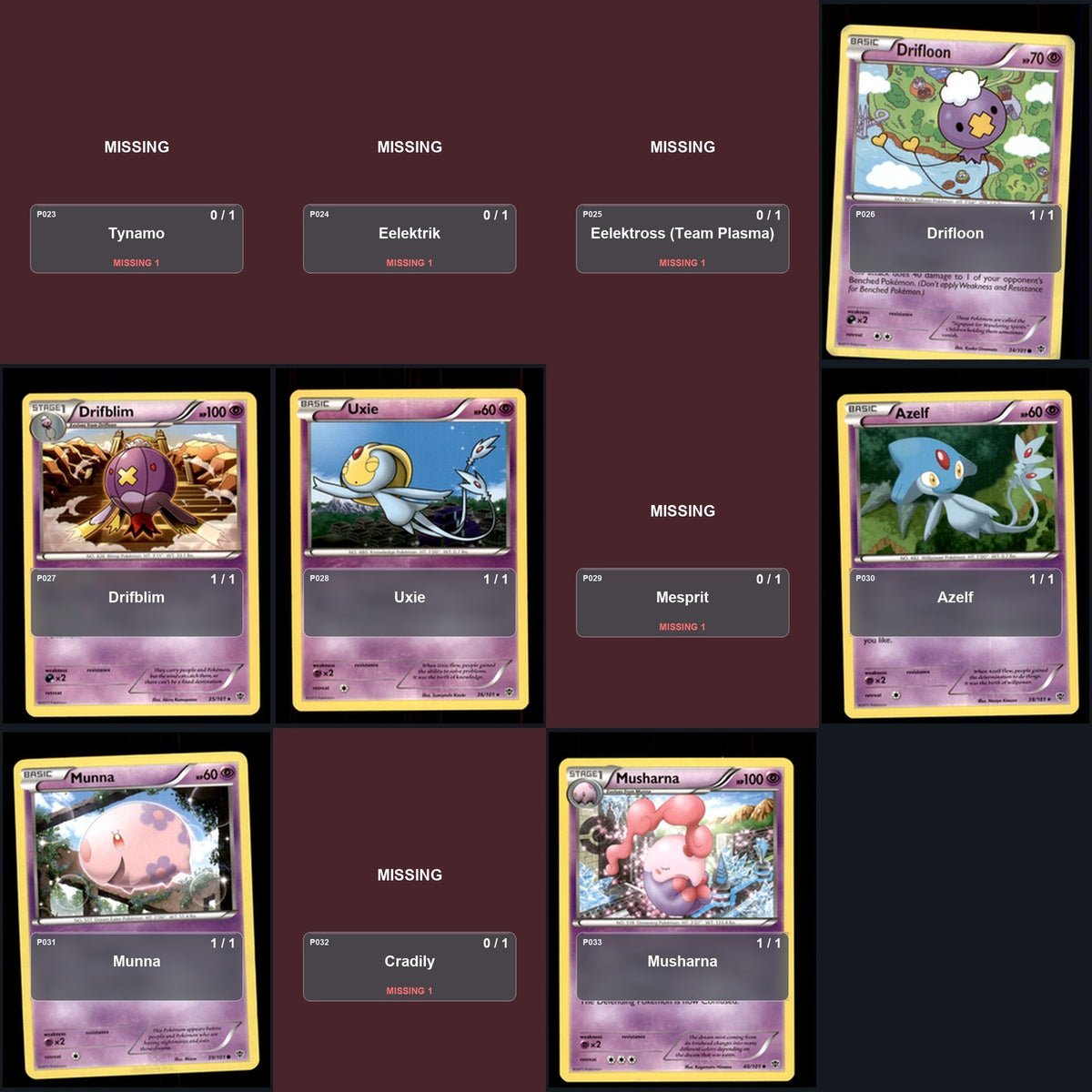 Pokemon TCG Plasma Blast C/UC/R Standard Set 46 Cards