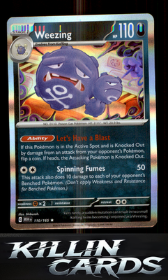 Weezing 110/165 Pokemon Rare SV: Scarlet & Violet 151 Card NM