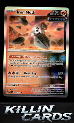 Iron Moth - 028/182 028/182 Pokemon Rare SV04: Paradox Rift Card NM