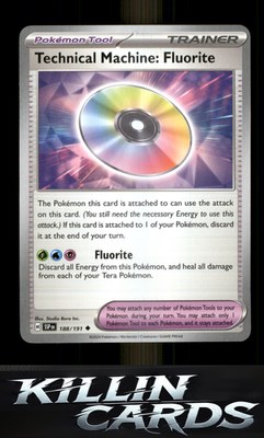 Technical Machine: Fluorite 188/191 Pokemon Uncommon SV08: Surging Sparks Card N