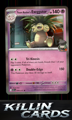 Team Rocket's Exeggutor 078/217 Pokemon Rare ME: Ascended Heroes Card NM