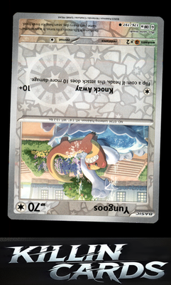 Reverse Holofoil Yungoos 176/197 Pokemon Common SV03: Obsidian Flames Card NM