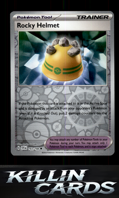 Reverse Holofoil Rocky Helmet 193/198 Pokemon Uncommon SV01: Scarlet & Violet Ba