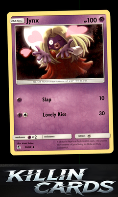 Jynx 30/68 Pokemon Uncommon Hidden Fates Card NM