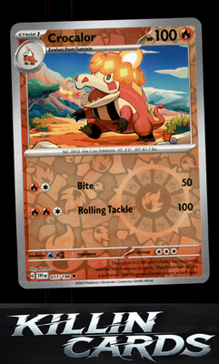 Reverse Holofoil Crocalor 037/198 Pokemon Uncommon SV01: Scarlet & Violet Base S