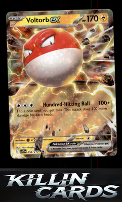 Voltorb ex 058/217 Pokemon Double Rare ME: Ascended Heroes Card NM