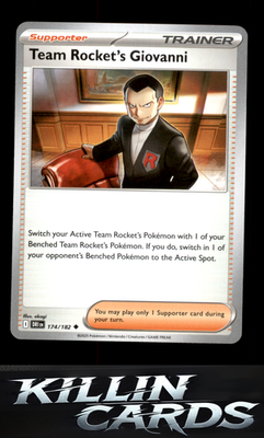 Team Rocket's Giovanni 174/182 Pokemon Uncommon SV10: Destined Rivals Card NM