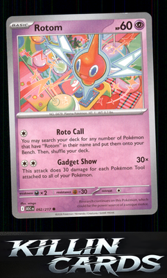 Rotom 092/217 Pokemon Common ME: Ascended Heroes Card NM