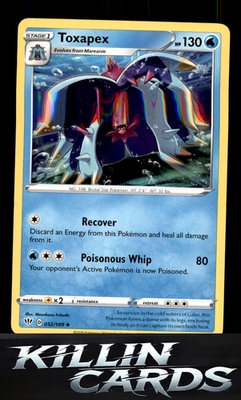 Toxapex 052/189 Pokemon Uncommon SWSH03: Darkness Ablaze Card NM