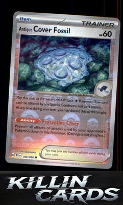 Antique Cover Fossil (Poke Ball Pattern) 080/086 Pokemon Common SV: Black Bolt C