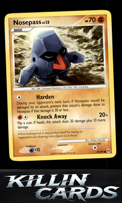 Nosepass 69/99 Pokemon Common Arceus Card LP