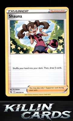 Shauna 240/264 Pokemon Uncommon SWSH08: Fusion Strike Card NM