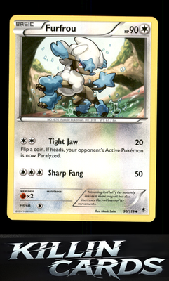 Furfrou 90/119 Pokemon Uncommon XY - Phantom Forces Card NM