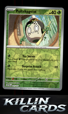 Reverse Holofoil Poltchageist - 021/167 021/167 Pokemon Common SV06: Twilight Ma