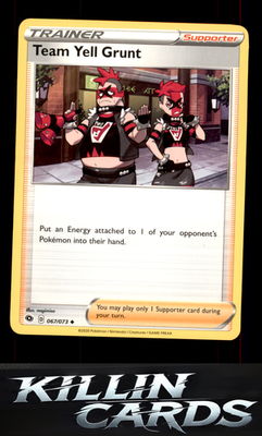 Team Yell Grunt 67/73 Pokemon Uncommon Champion's Path Card NM