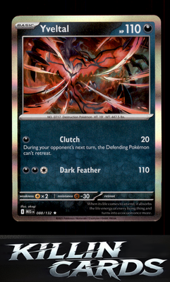 Yveltal 088/132 Pokemon Rare ME01: Mega Evolution Card NM